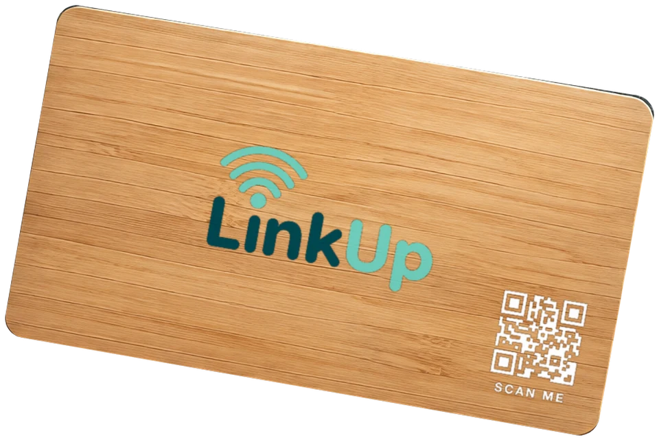 Carte LinkUp en bambou
